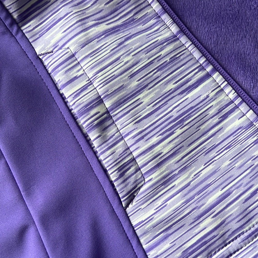 Free Country Girls Jacket Softshell Purple Space Dye 5/6 - Picture 12 of 16